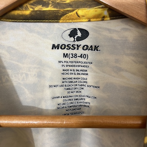 A23 medium yellow long sleeve size M (38-40) MOSSY OAK - Picture 3 of 4